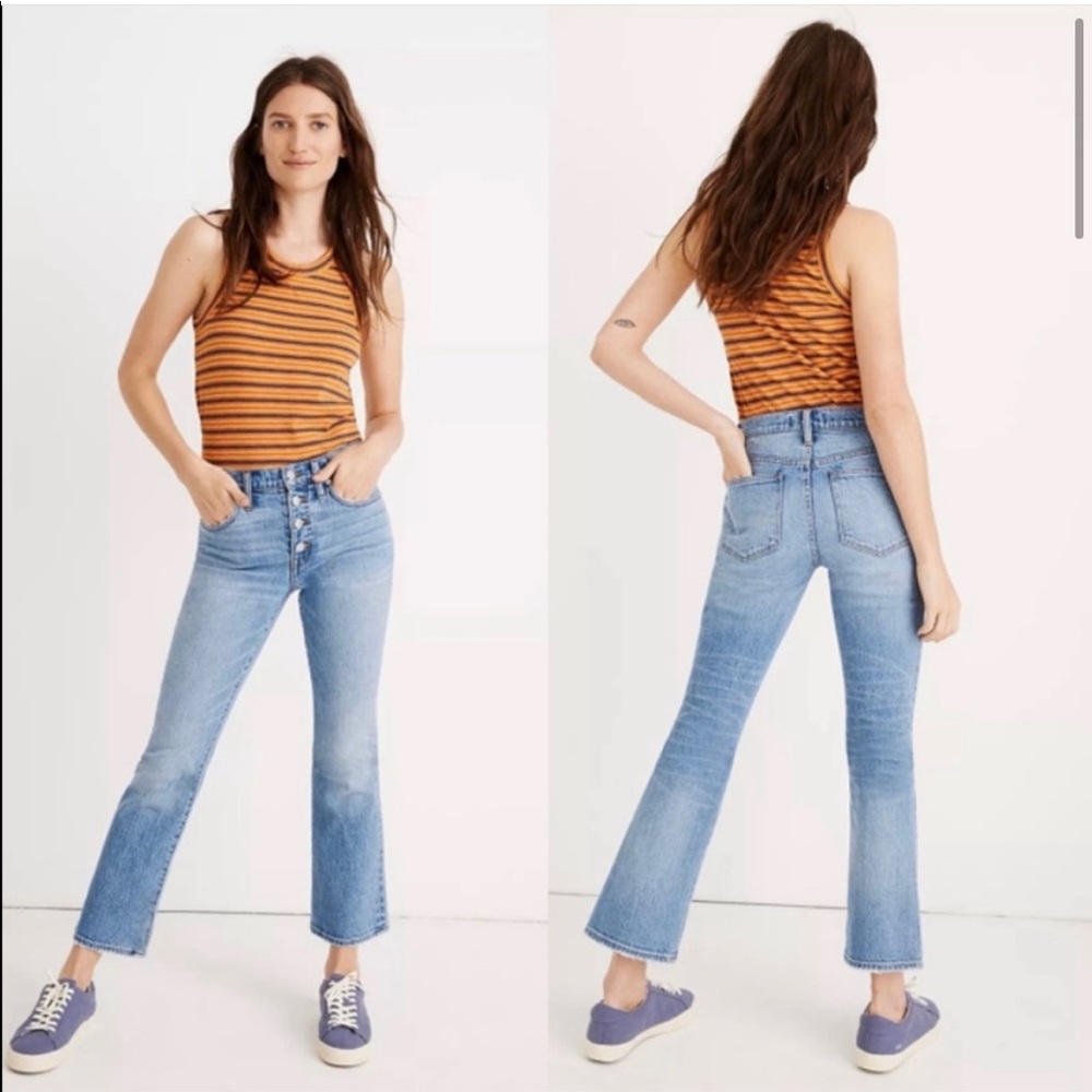 Madewell Cali Demi-Boot Jeans in Dory Wash: Comfort Stretch Edition